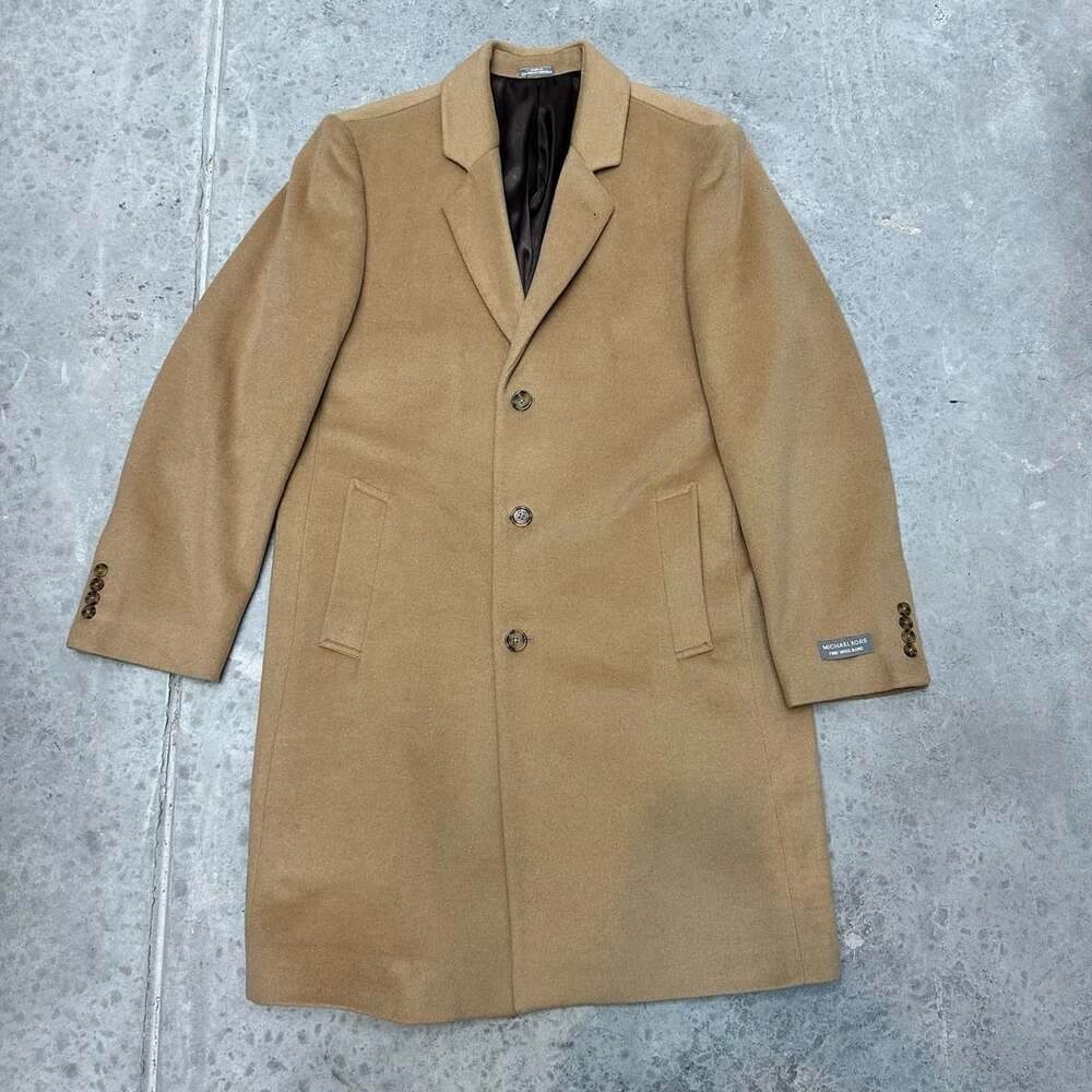 Michael Kors Wool Blend Cashmere Overcoat - Size 42L